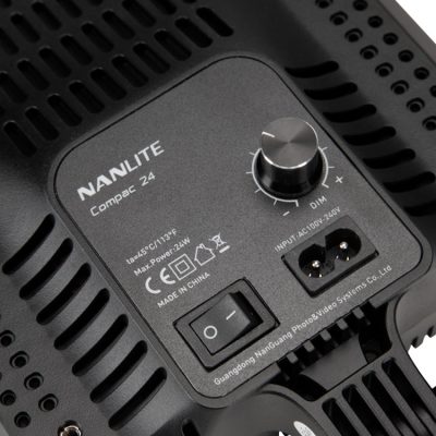 Nanlite Compac 24 Dimmable 5600K Slim Soft Light Studio LED Panel