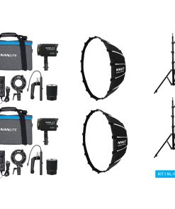 Nanlite Forza 60B II Bi-color LED dual kit (w/ light stand and softbox)
