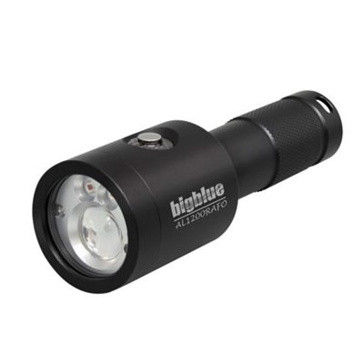 Bigblue 1200-Lumen Dive Light with Auto Flash Off and Red LED