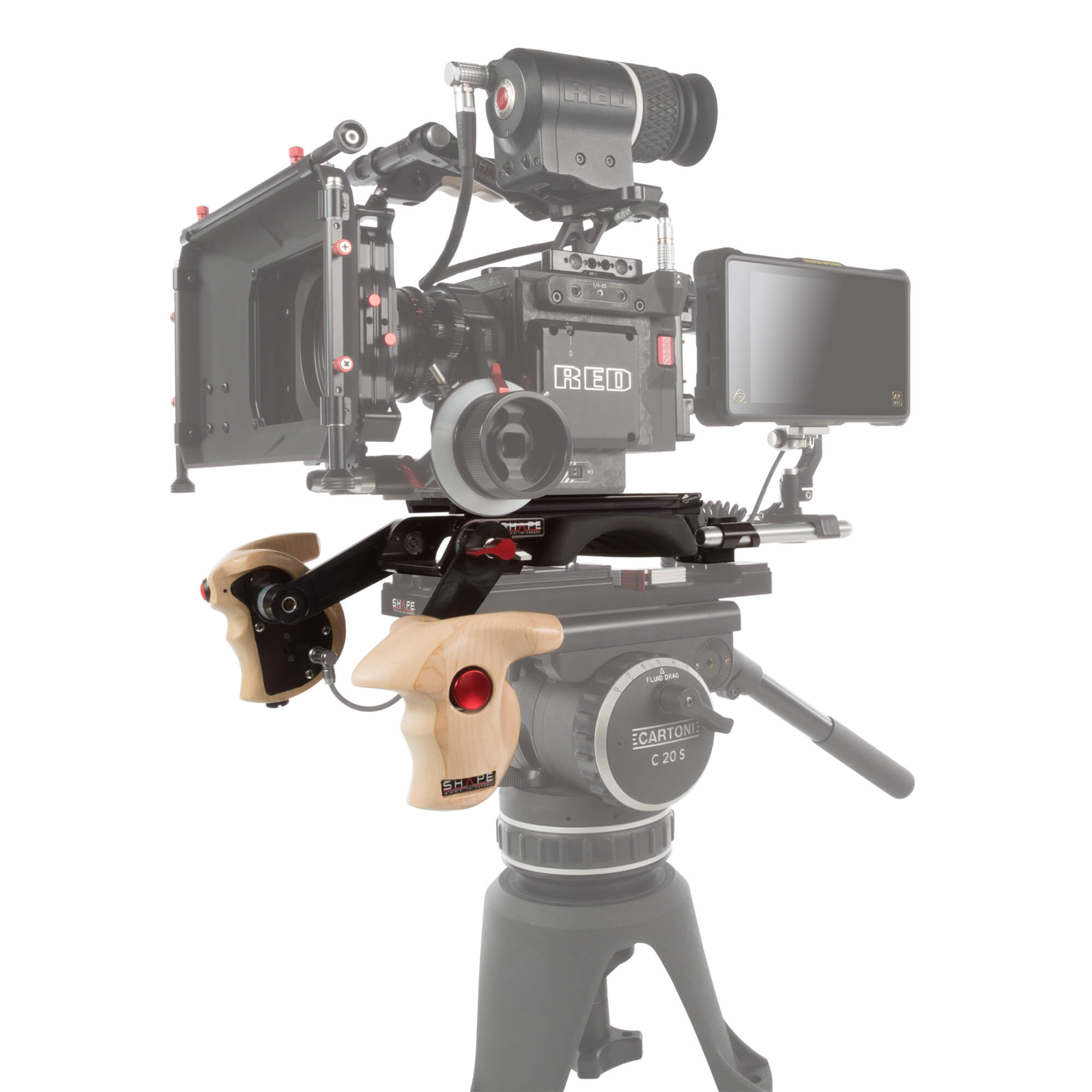 Shape W-HAND141 Double Wooden Handgrips for ARRI Rosettes