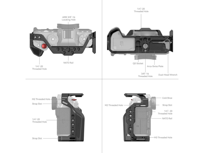 Multifunctional Cage for FUJIFILM X-T5