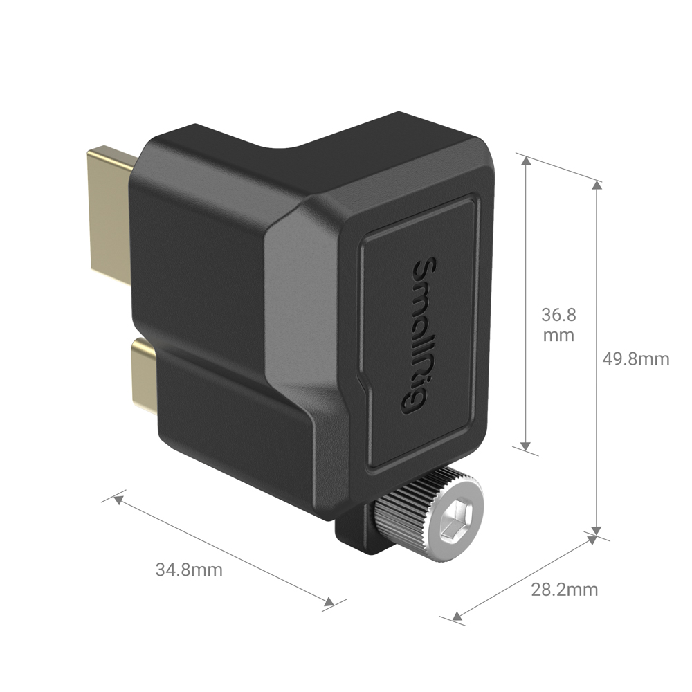 SmallRig 3289 HDMI USB-C Right-Angle Adapter For BMPCC 6K