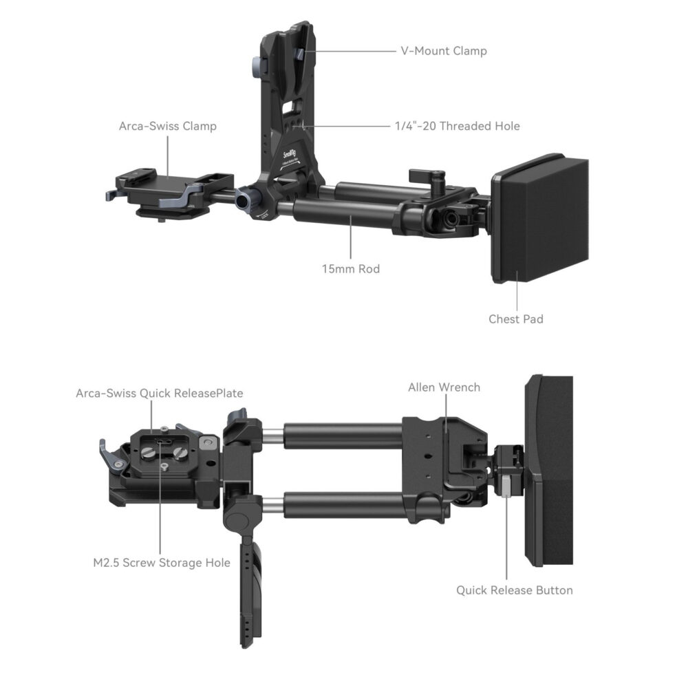 SmallRig 4063 Advanced Compact V-Mount Battery Mounting System