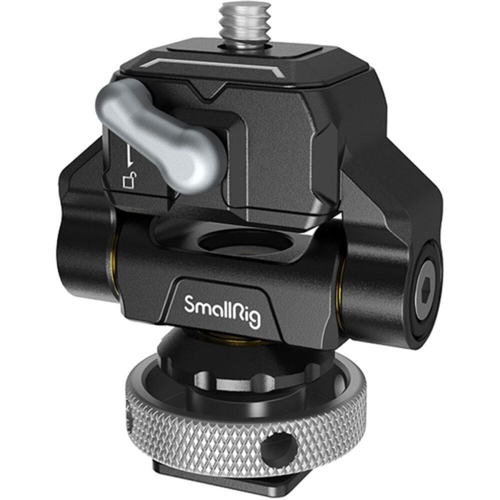 SmallRig 3514 Drop-In HawkLock Mini Q Release Monitor Mount with Cold Shoe