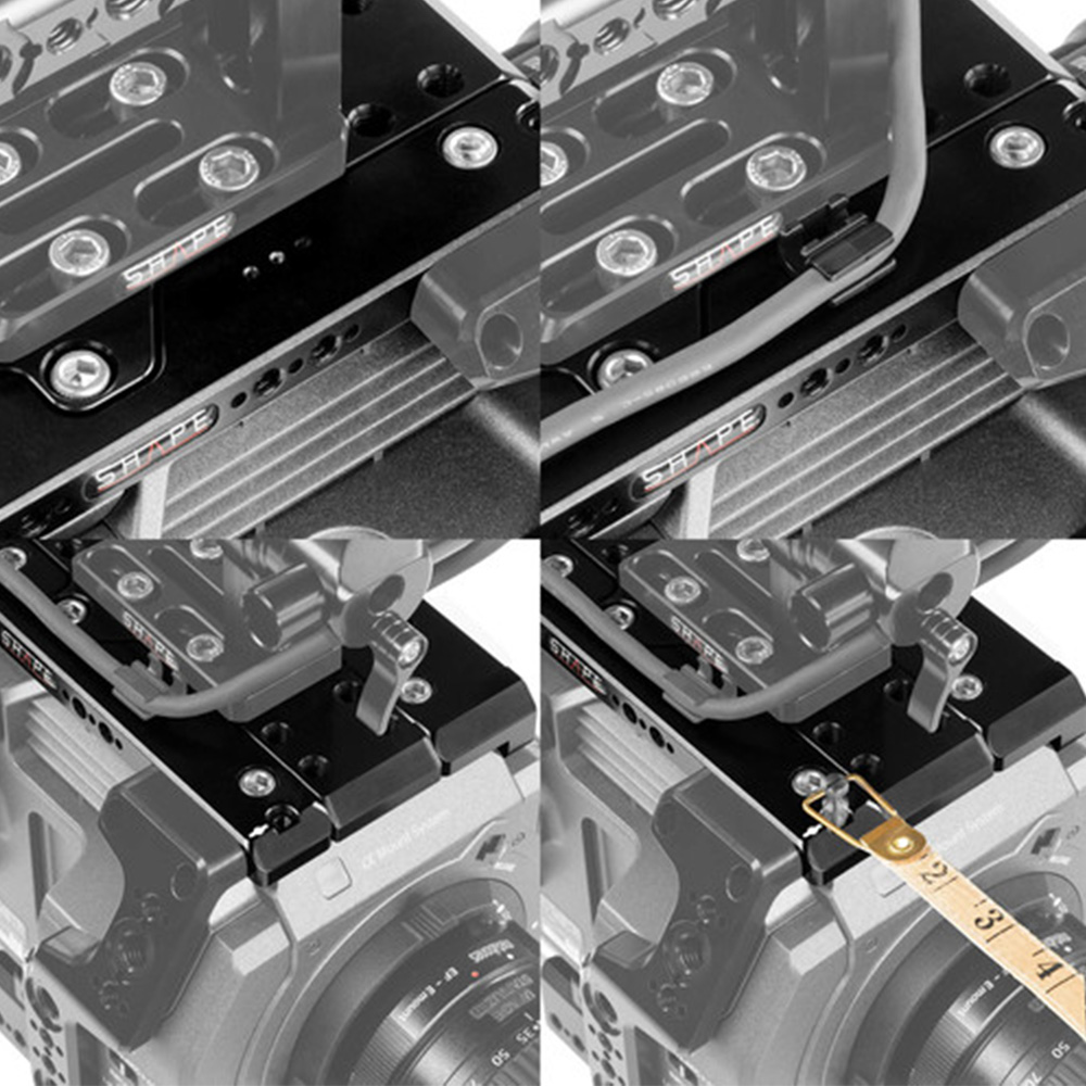Shape FX9EVFC Camera Cage Kit with Baseplate, Top Handle & EVF Mount for Sony PXW-FX9 - immagine 4