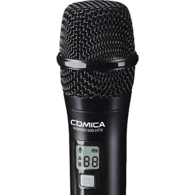 Comica Audio CVM-WM300D Camera-Mount Wireless Handheld Microphone System with Rechargeable Batteries