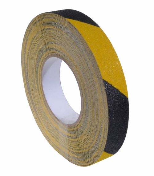 Anti-slip tape 25mm x 18.3m Yellow / Black