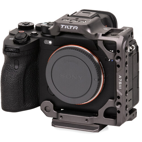 Tilta Half Camera Cage for Sony a7siii - Tilta Gray (TA-T18-HCC-G)