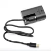 DF DF-E6-C USB-C to USB-C Digital Camera Intelligent Ana log Dummy Battery for Canon LP-E6 Battery