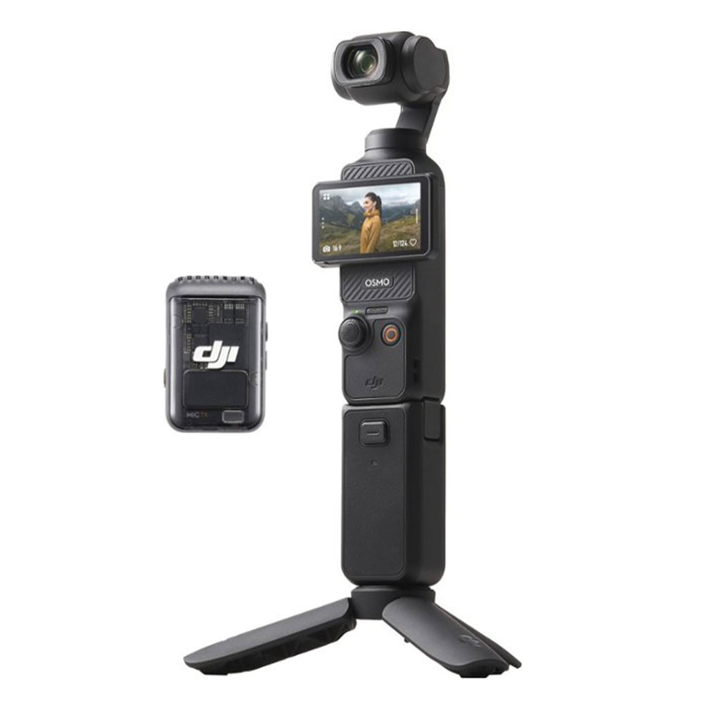 DJI - Osmo Pocket 3 Creator Combo 3-Axis Stabilized 4K Handheld Camera with Rotatable Touchscreen - Gray
