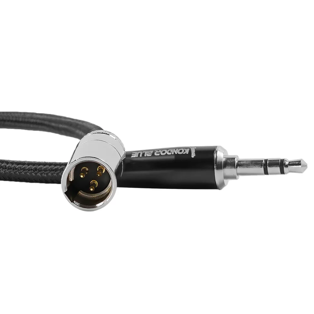 Kondor Blue 14" Mini XLR Male To 3.5mm Mono Mini Plug Cable For Rode Audio
