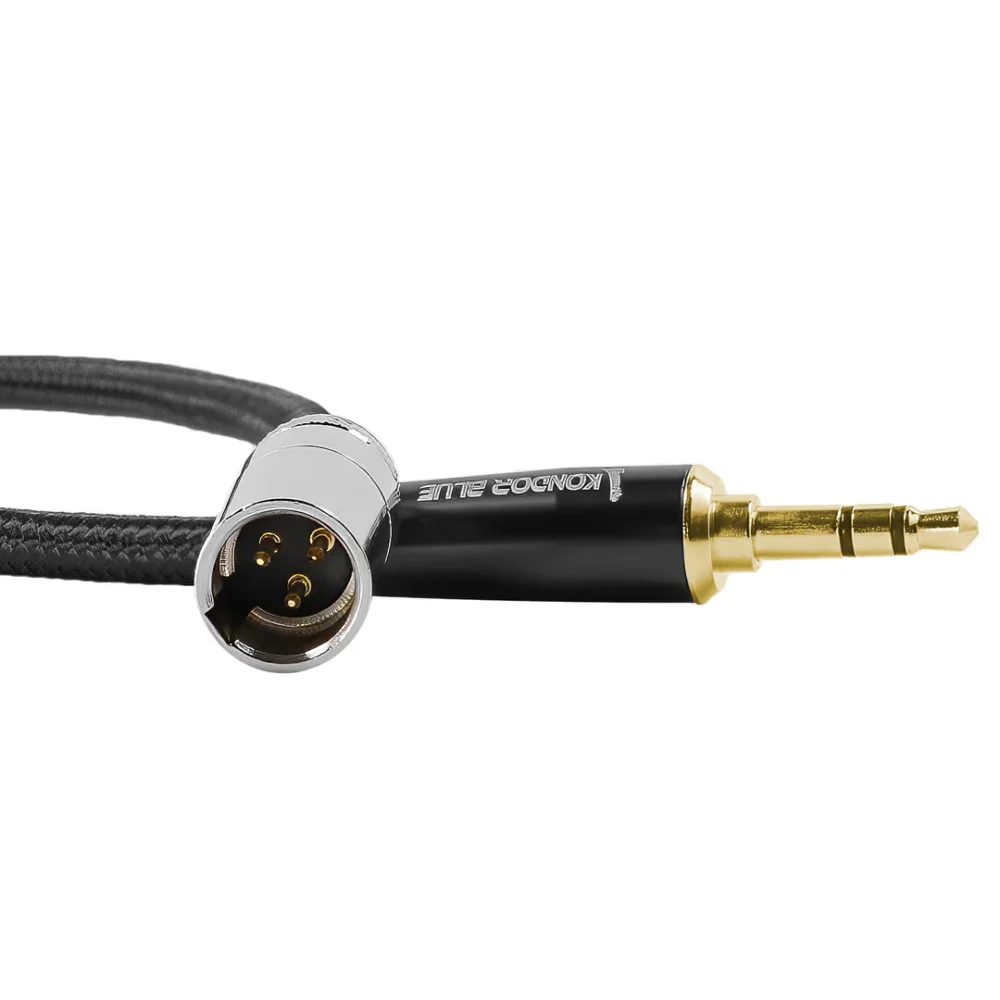 Kondor Blue 14” Mini Xlr To Gold 3.5mm Stereo Plug For Line Level Devices