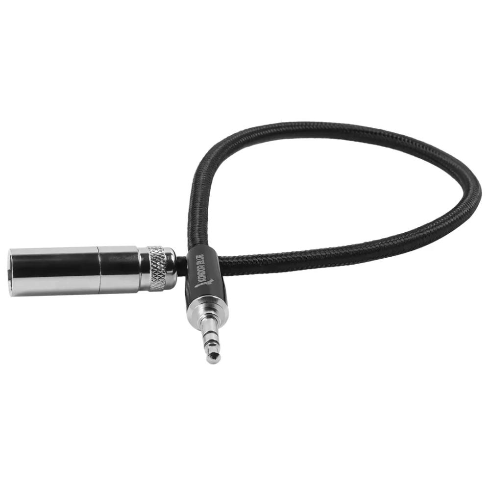 Kondor Blue 14" Mini XLR Male To 3.5mm Mono Mini Plug Cable For Rode Audio