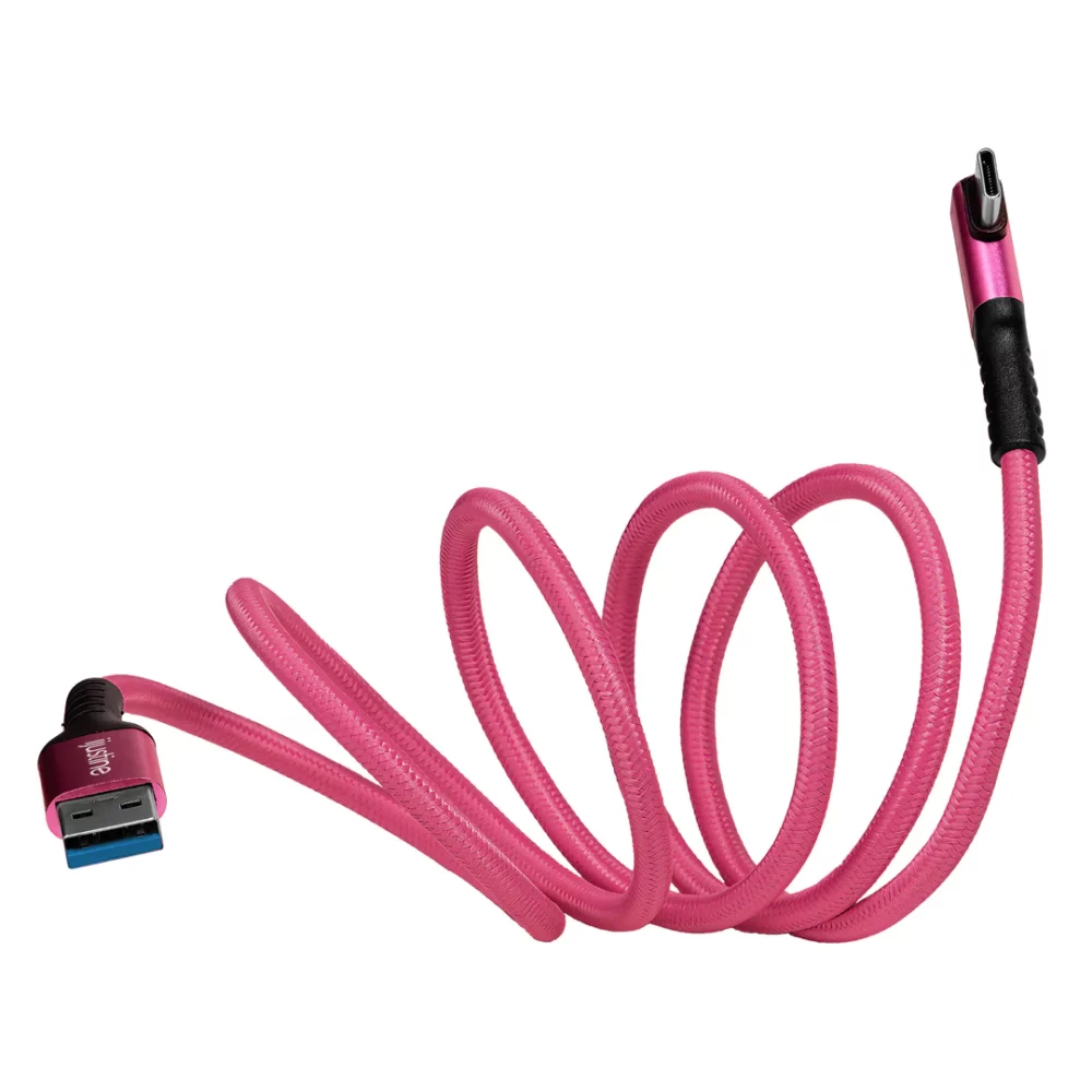 Kondor Blue IJUSTINE Pink Lightning Cable USB-C 1m