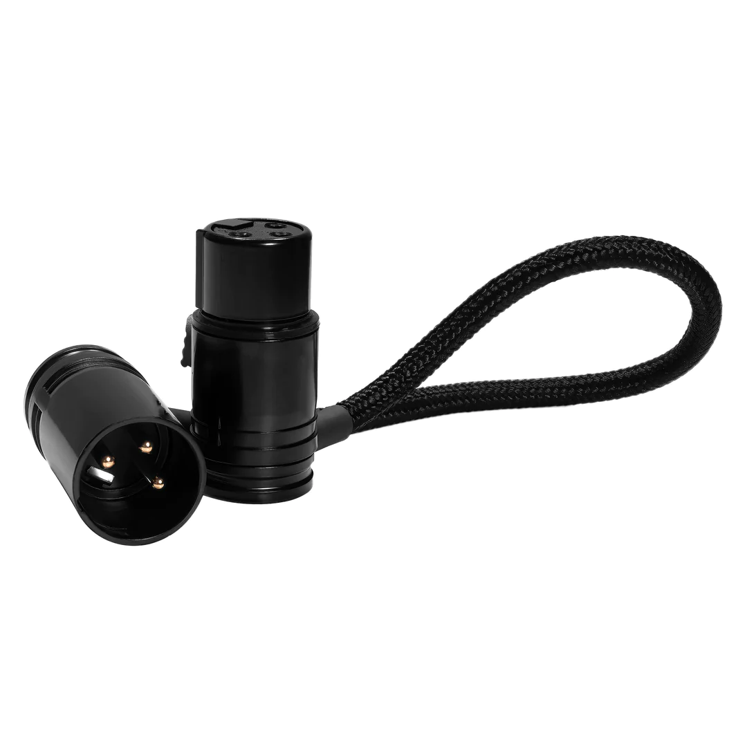 Kondor Blue 8” Straight Low Profile Right Angle Xlr Cable