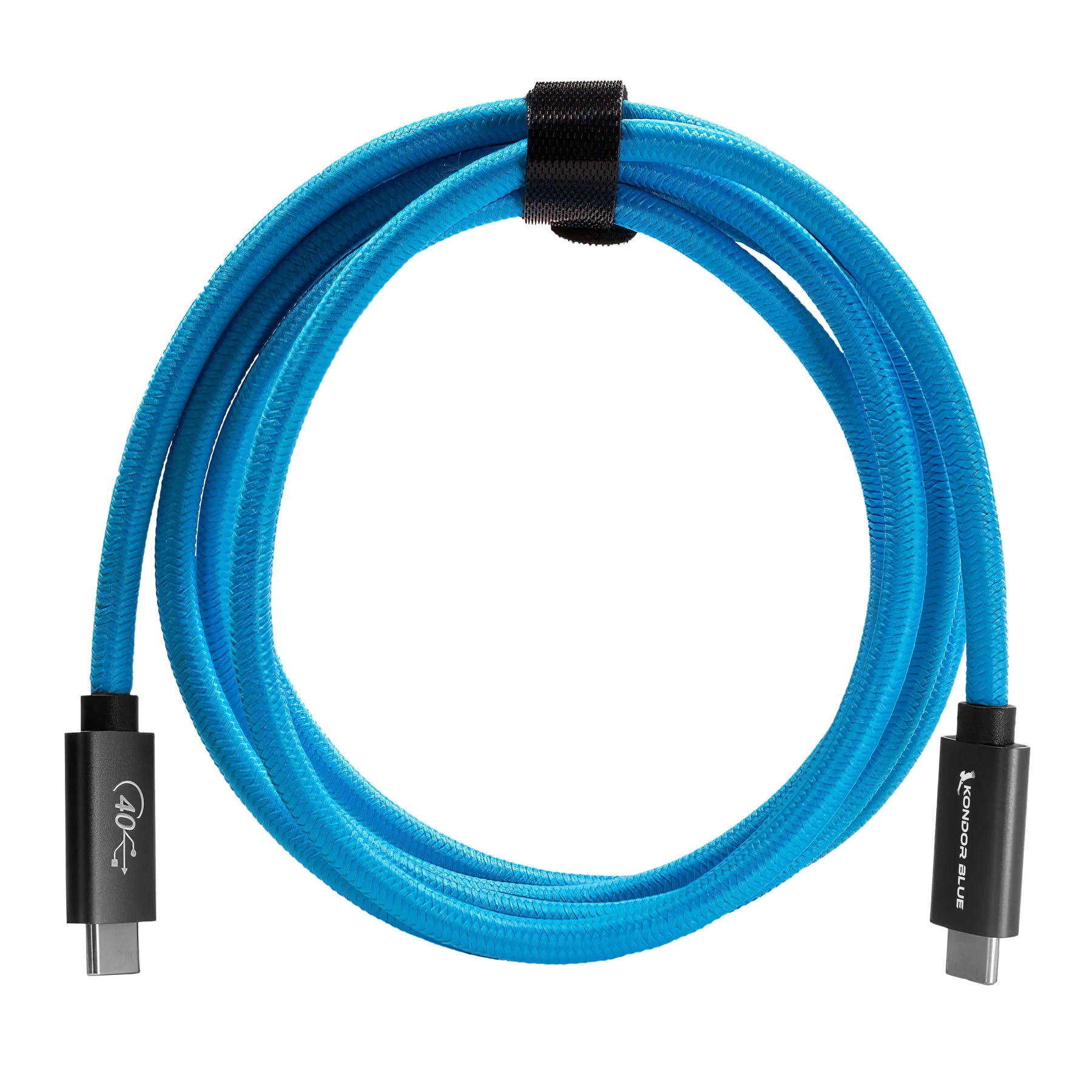 Kondor Blue Thunderbolt 4 USB 4.0 Type C Cable Blazing 40G Speeds 5A 100W - Image 3