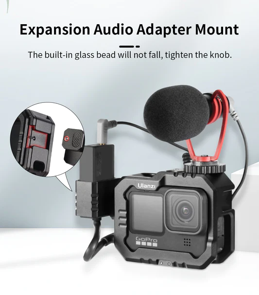 Ulanzi G9-14 Vlog Cage Metal GoPro 9/10/11 (nieuw Model) - Afbeelding 12