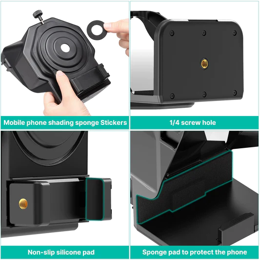 Ulanzi PT-15 Autocue Universal (For Camera + Smartphone) - Görsel 8