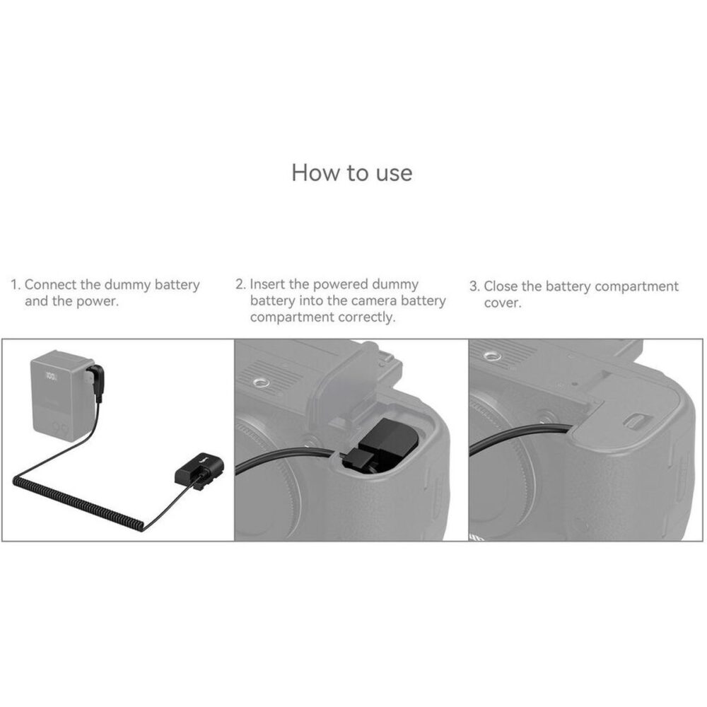 SmallRig  D-Tap To LP-E6NH Dummy Battery Power Cable - Image 5