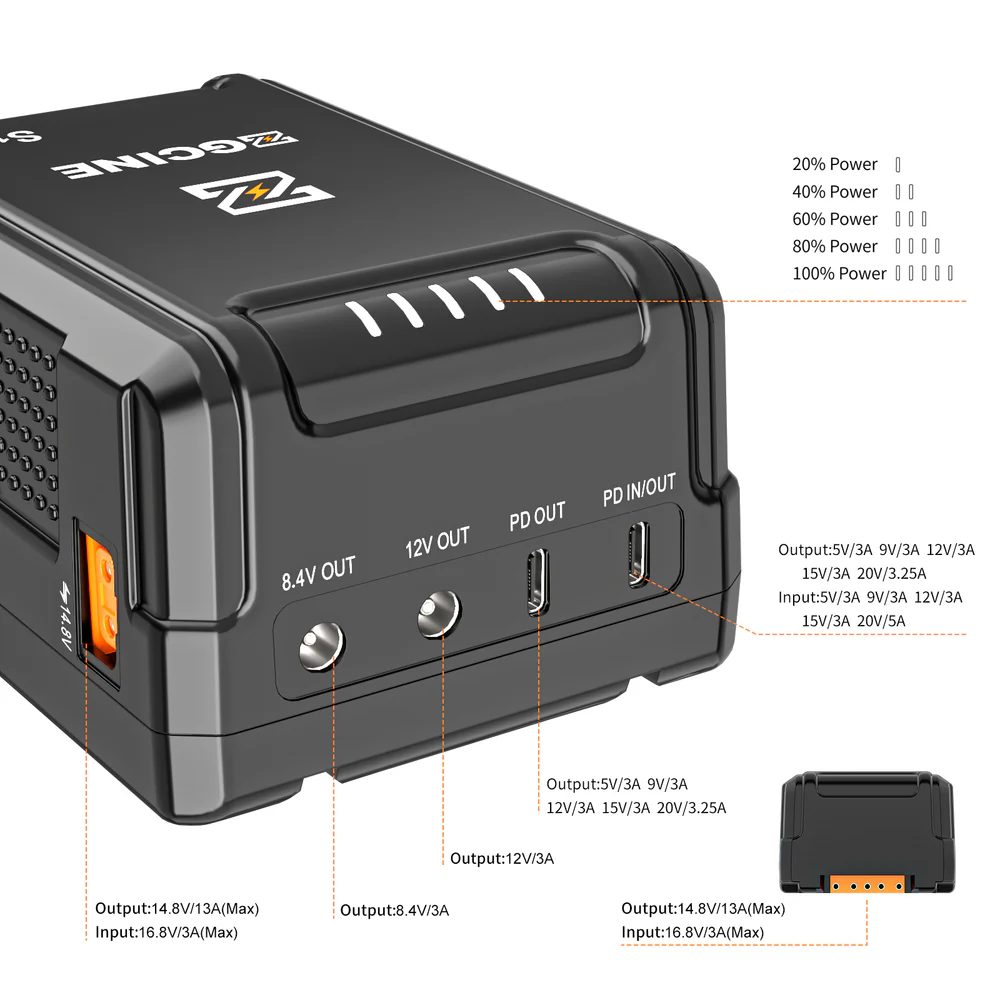 ZGCINE V-Mount Battey 16.8V 150WH - Image 7