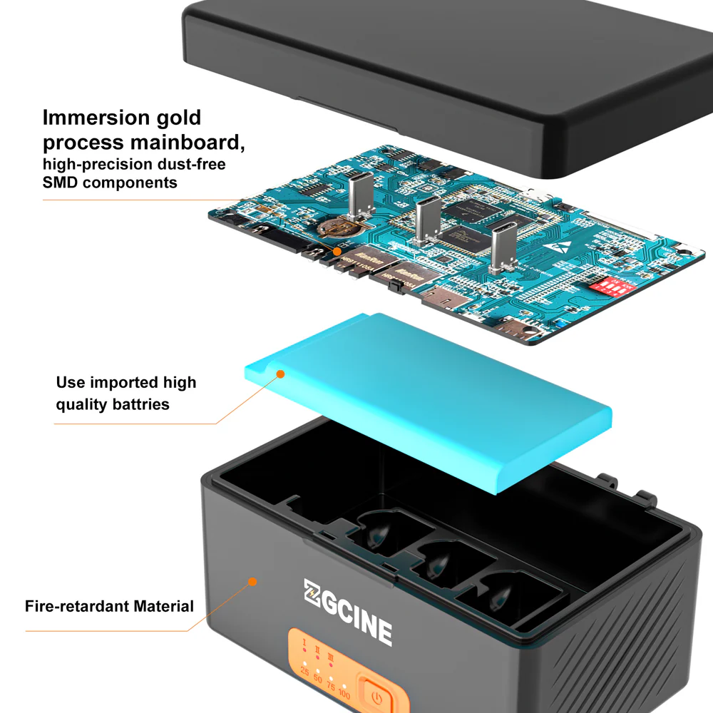ZGCINE Charging Case for Rode Microphones Wireless GO / Wireless ME/ Wireless Pro - ZG-R30Pro - Image 6