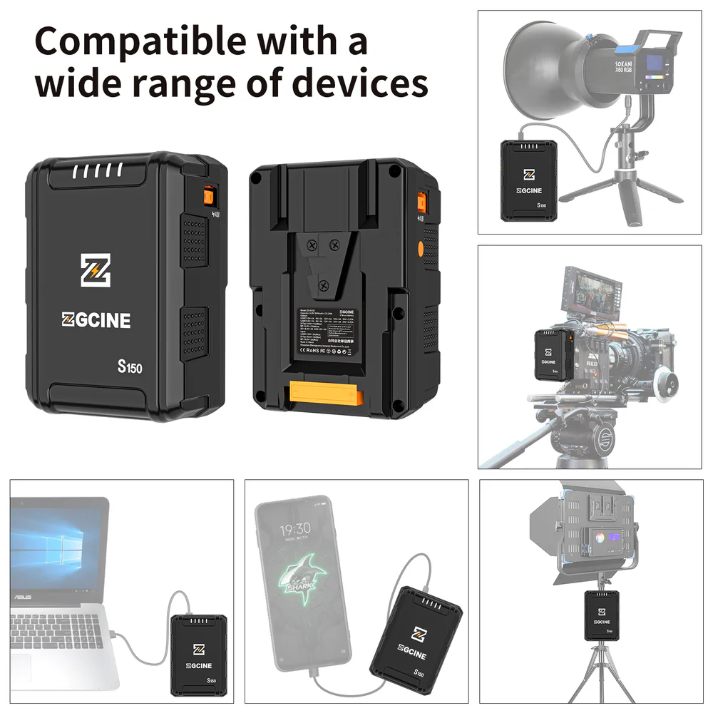 ZGCINE V-Mount Battey 16.8V 150WH - Image 8