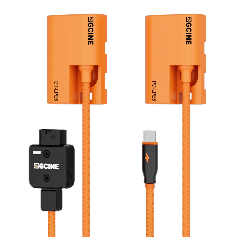 ZGCINE USB-C PD to LP-E6 Dummy Battery with Braided Wire - Image 4