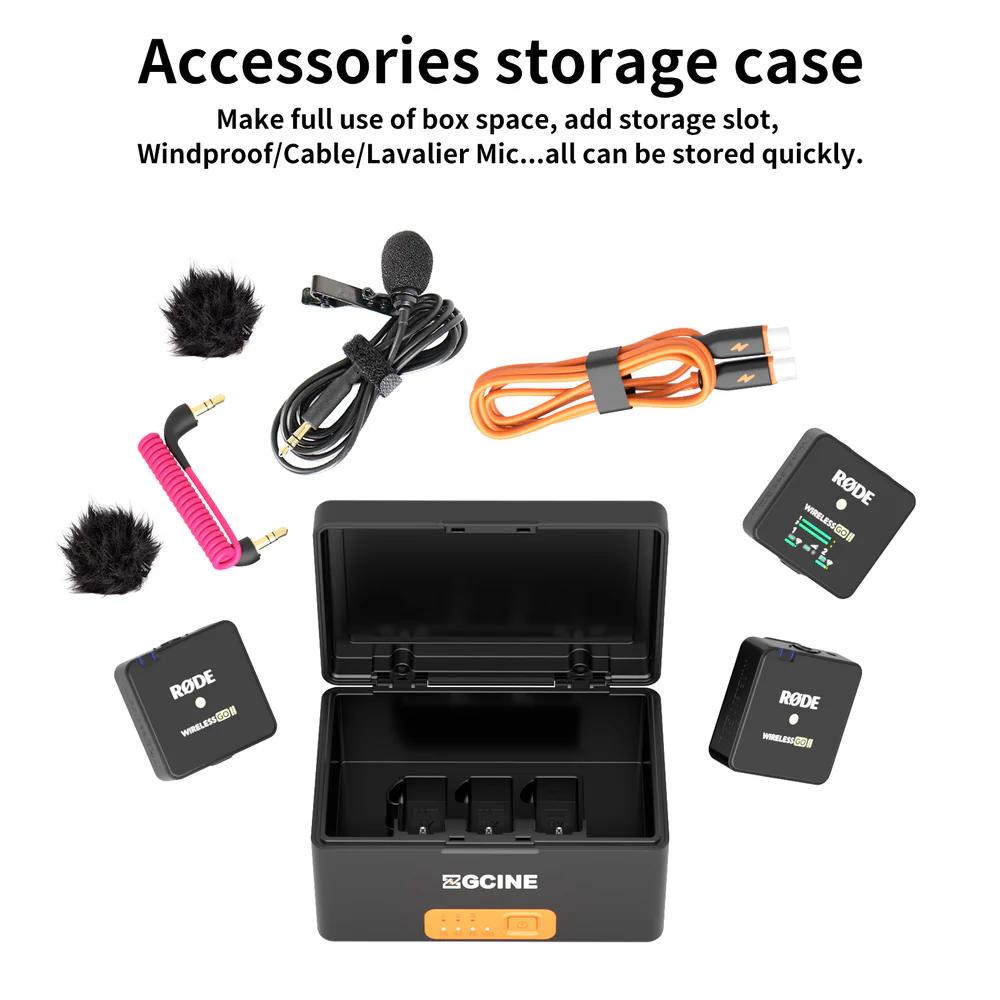 ZGCINE Charging Case for Rode Microphones Wireless GO / Wireless ME/ Wireless Pro - ZG-R30Pro - Image 5