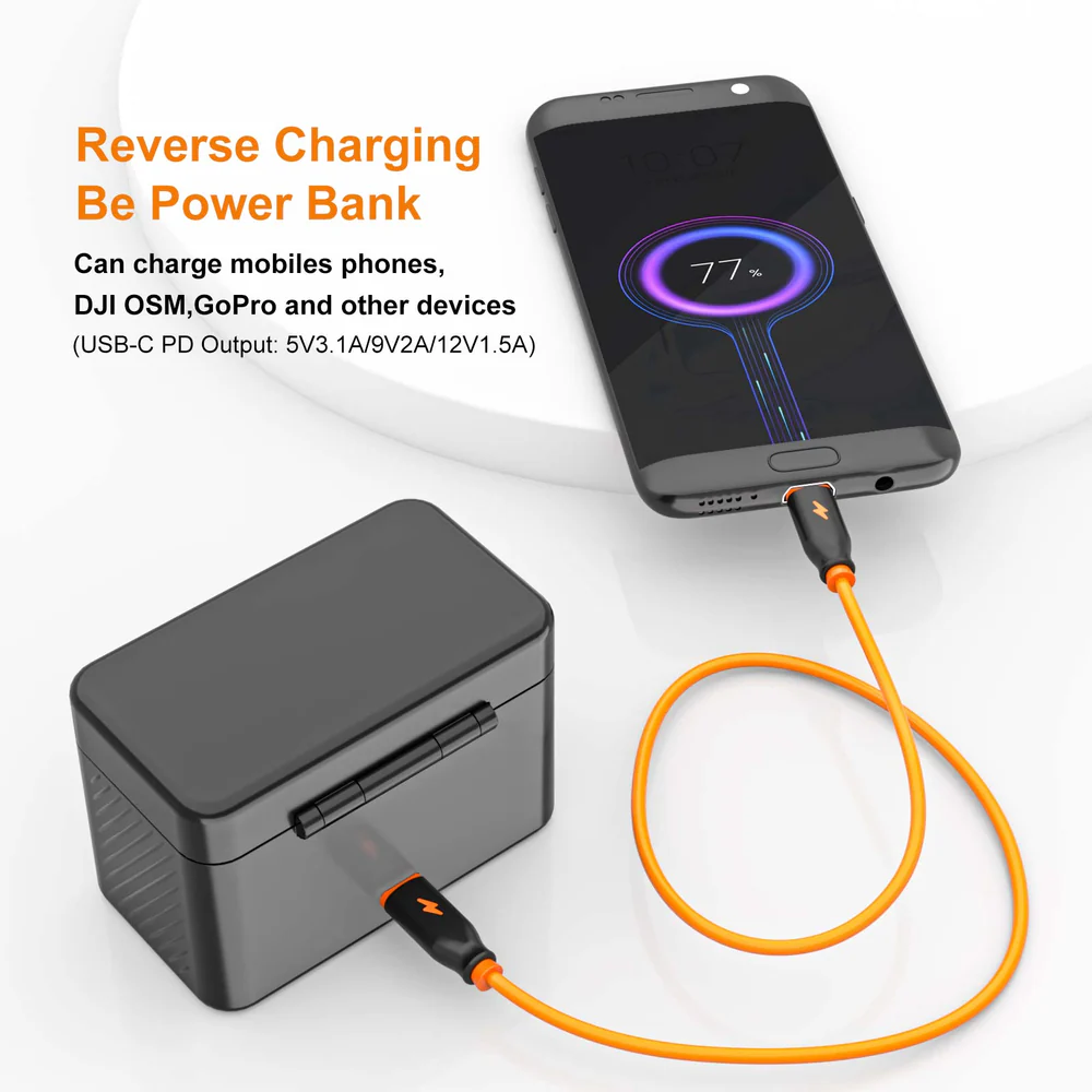 ZGCINE Charging Case for Sony NP-BX1 battery with 2 Charging Slots - Image 3