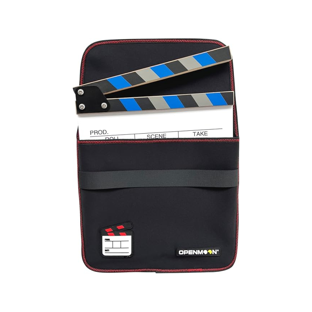 Openmoon Clap Board Cut Action Scene Clapper Board Slate Comes with 68pcs Filter Tags on The Back (Blue) - Image 5