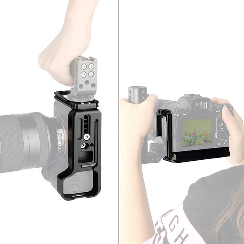 Niceyrig L-Bracket for Select Sony a7 and a9 Series Cameras with Built-in Quick Relase Plate - Image 3