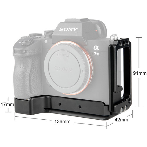 Niceyrig L-Bracket for Select Sony a7 and a9 Series Cameras with Built-in Quick Relase Plate - Image 4