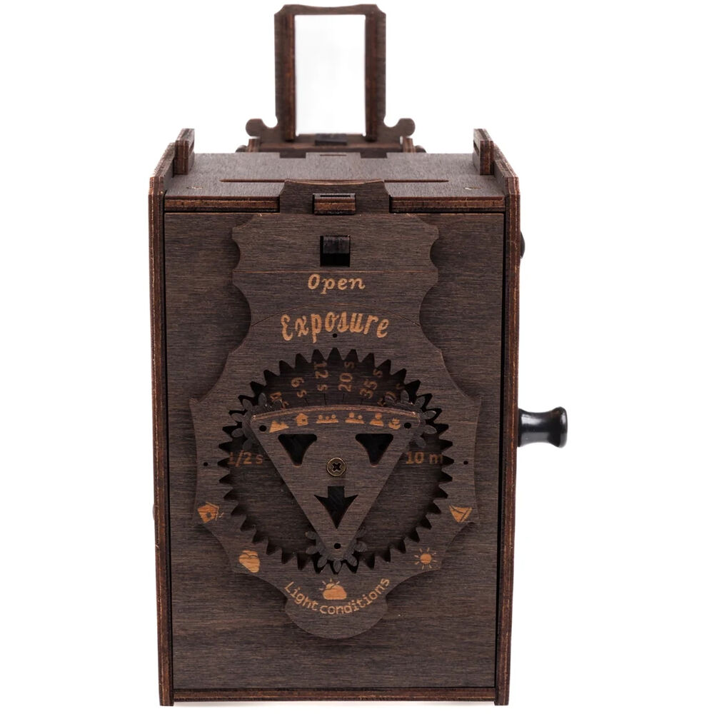 JollyLook Pinhole Mini Instant Film Camera Wood Dark - Pre-Assembled - Image 5