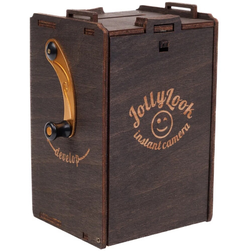 JollyLook Pinhole Mini Instant Film Camera Wood Dark - Pre-Assembled - Image 7
