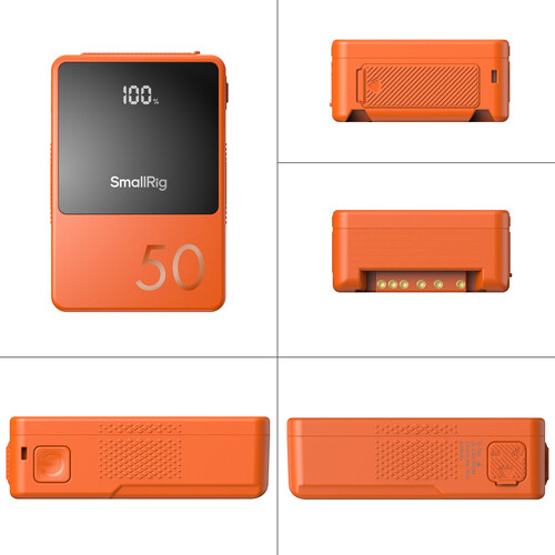 SmallRig VB50 mini V Mount Battery - Orange - Görsel 5
