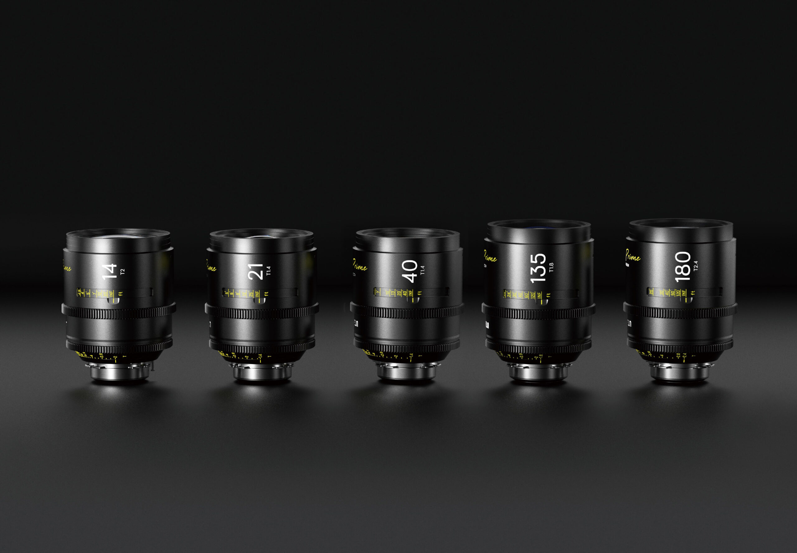 DZOFILM Arles FF/VV Prime Cine 5 Lens Set - PL mount (Meter) (14/21/40/135/180mm) - Image 2