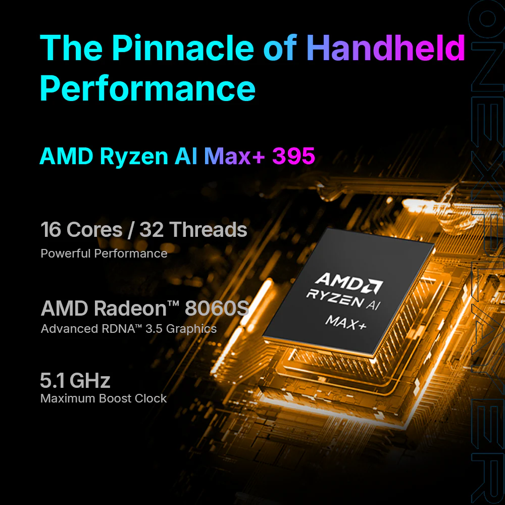 Alternative view of ONEXPLAYER OneXFly APEX  8" Gaming Handheld Console 48G ,1TB (Air Cooling)