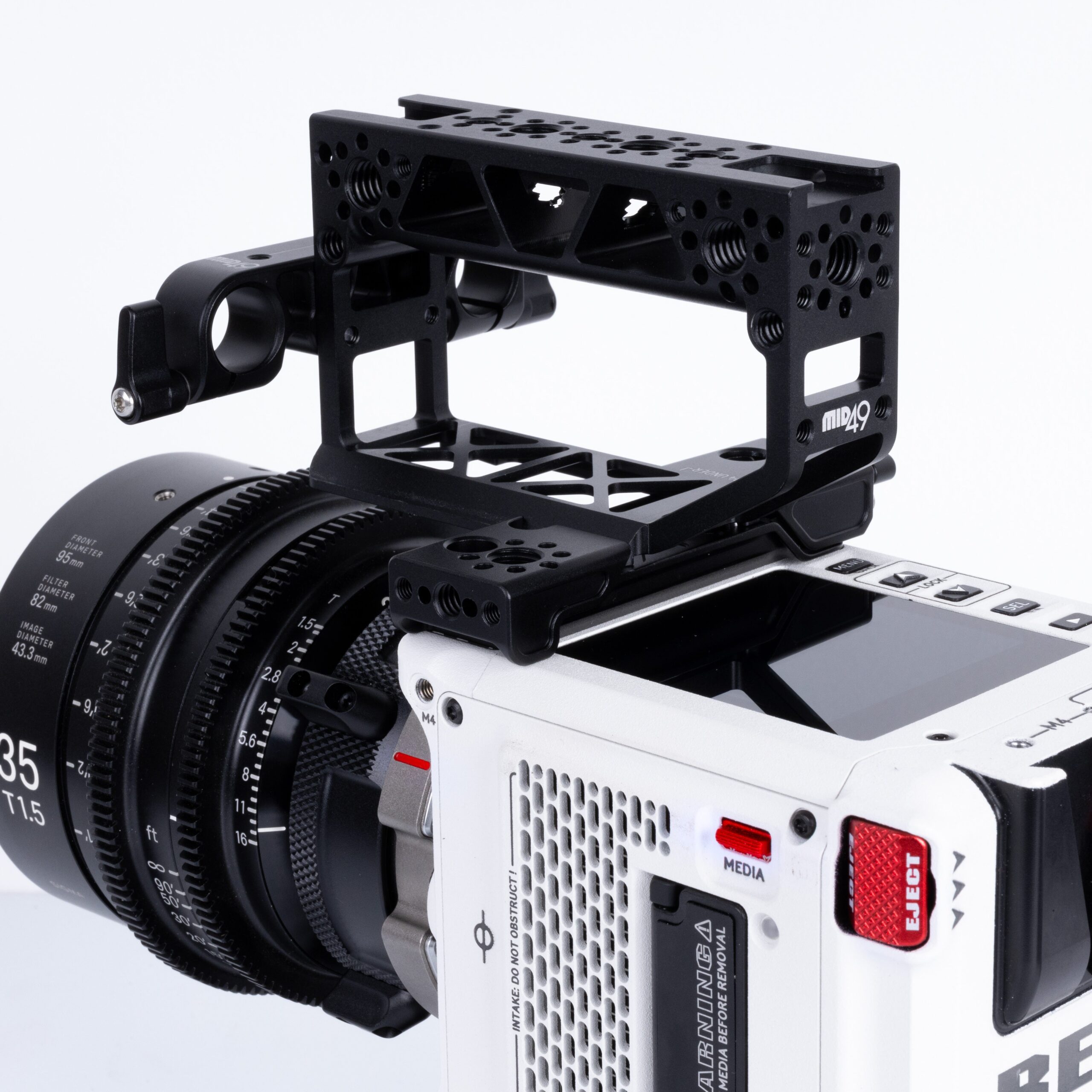 MID49 ARCA Top Handle Kit + 15mm LW (RED Komodo, Komodo-X, V-Raptor) - Image 5