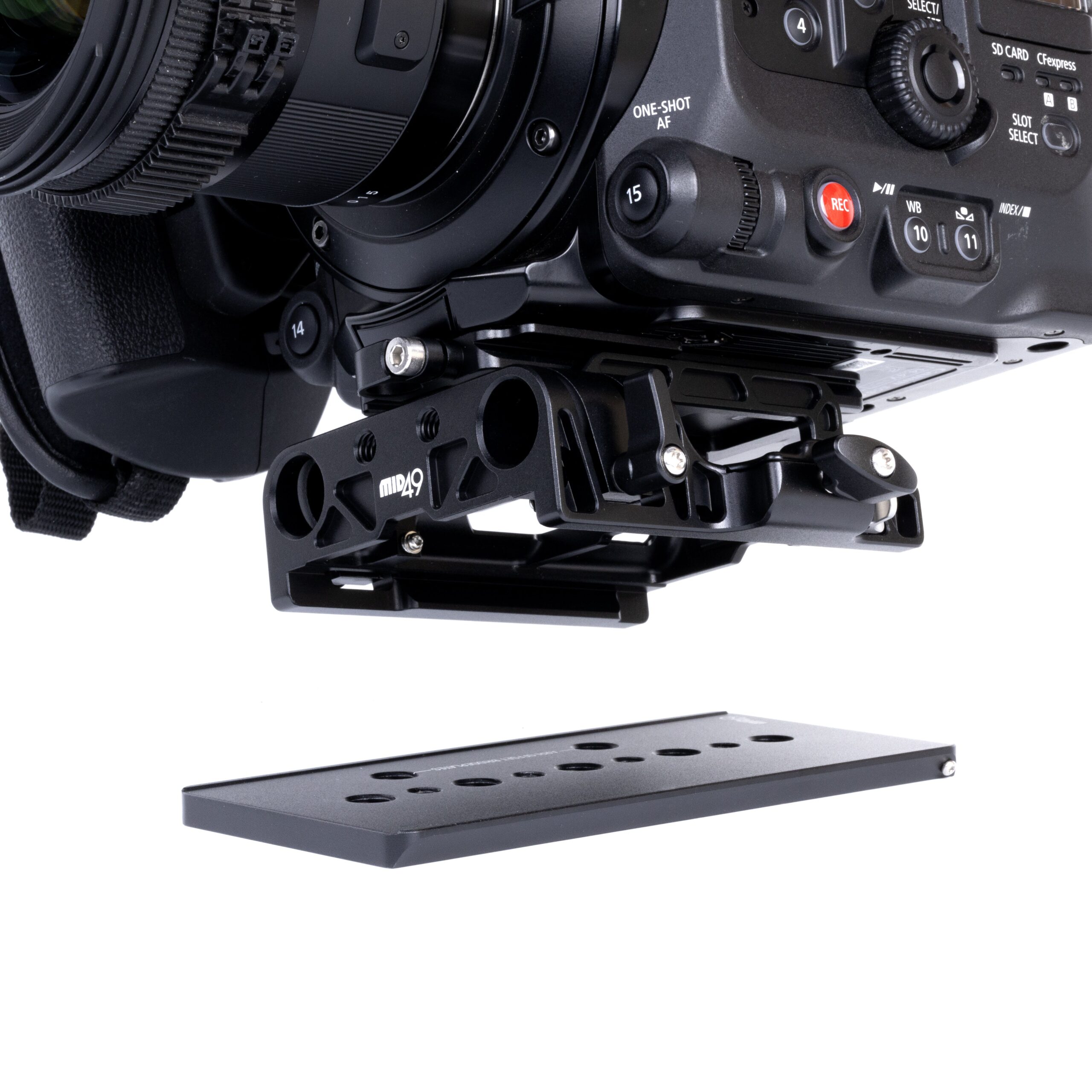 MID49 Baseline 15mm LW Baseplate for Select Canon, Blackmagic Design & Kinefinity Cameras - Image 4