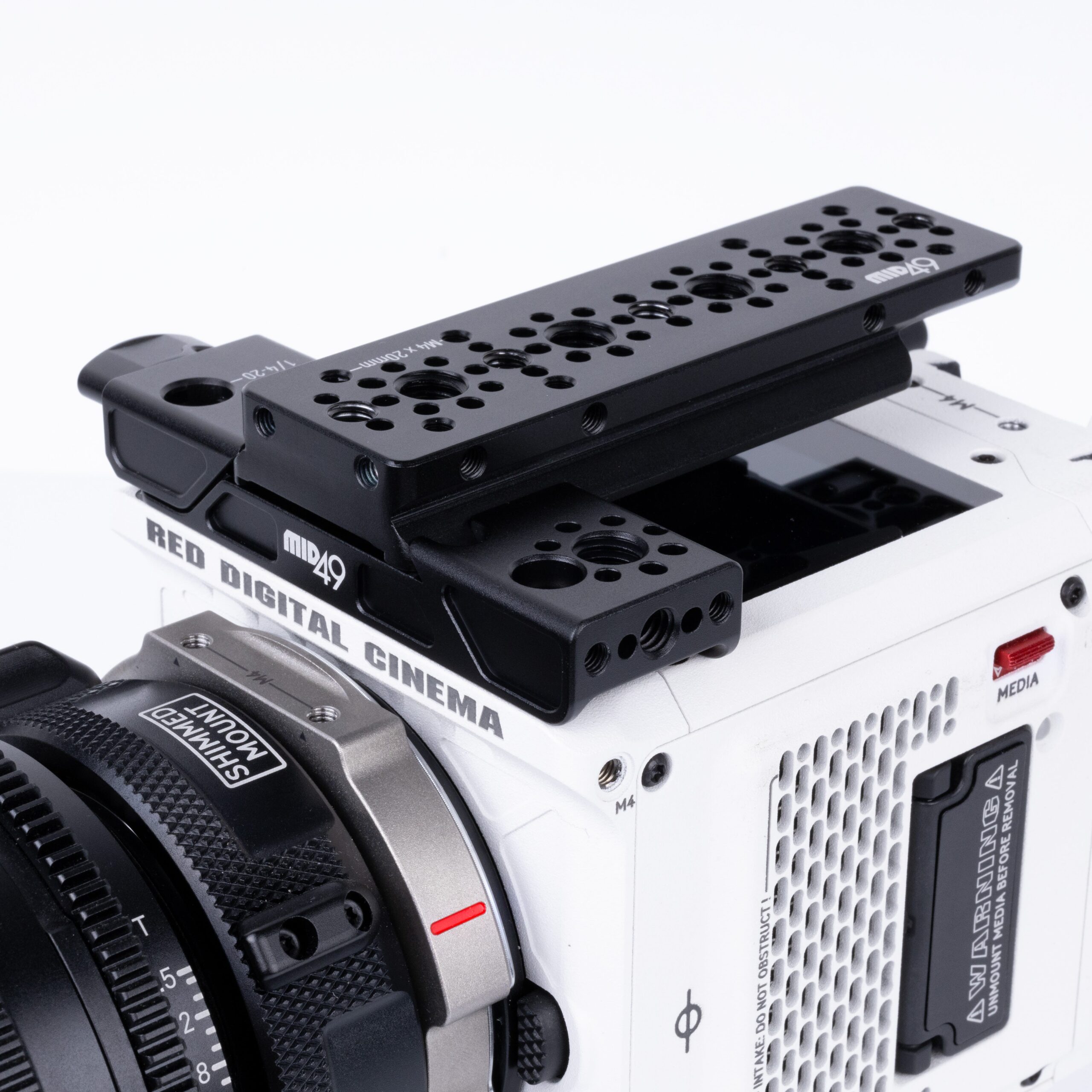 MID49 ARCA Top Plate Kit (114mm, RED Komodo, Komodo-X, V-Raptor) - Image 2