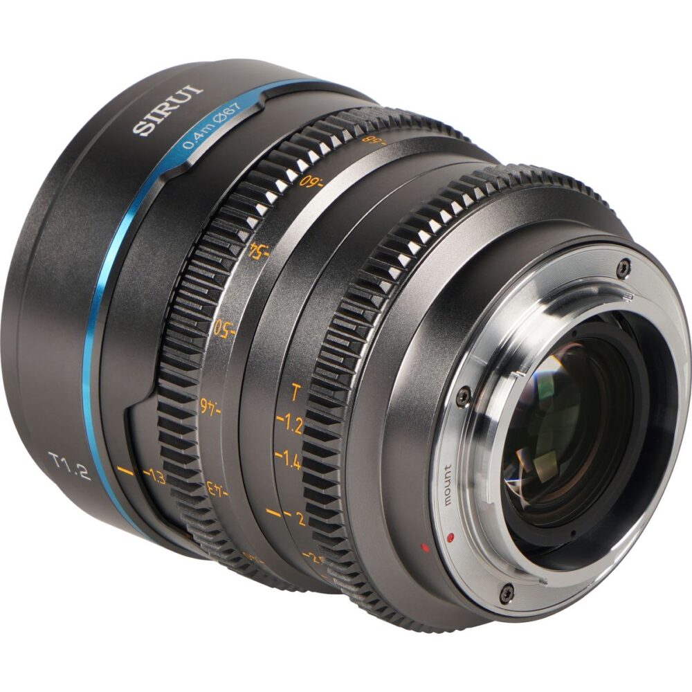 Sirui Nightwalker Series 24mm T1.2 S35 Manual Focus Cine Lens MFT Mount (Gunmetal Gray) - Image 2