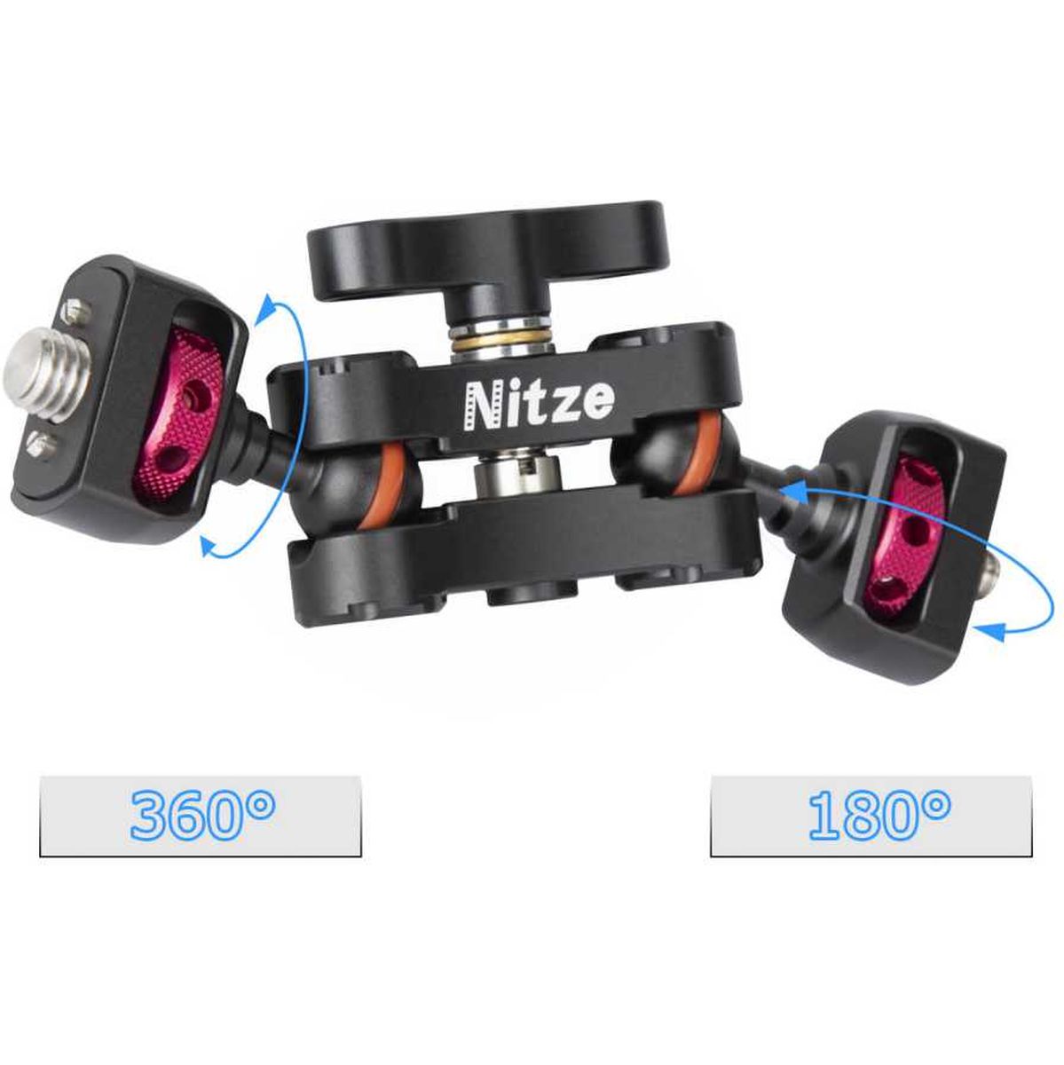 Nitze Magic Arm Double Ball Head (1/4-20 To 3/8-16 ARRI Pen) (N50F) - Image 4