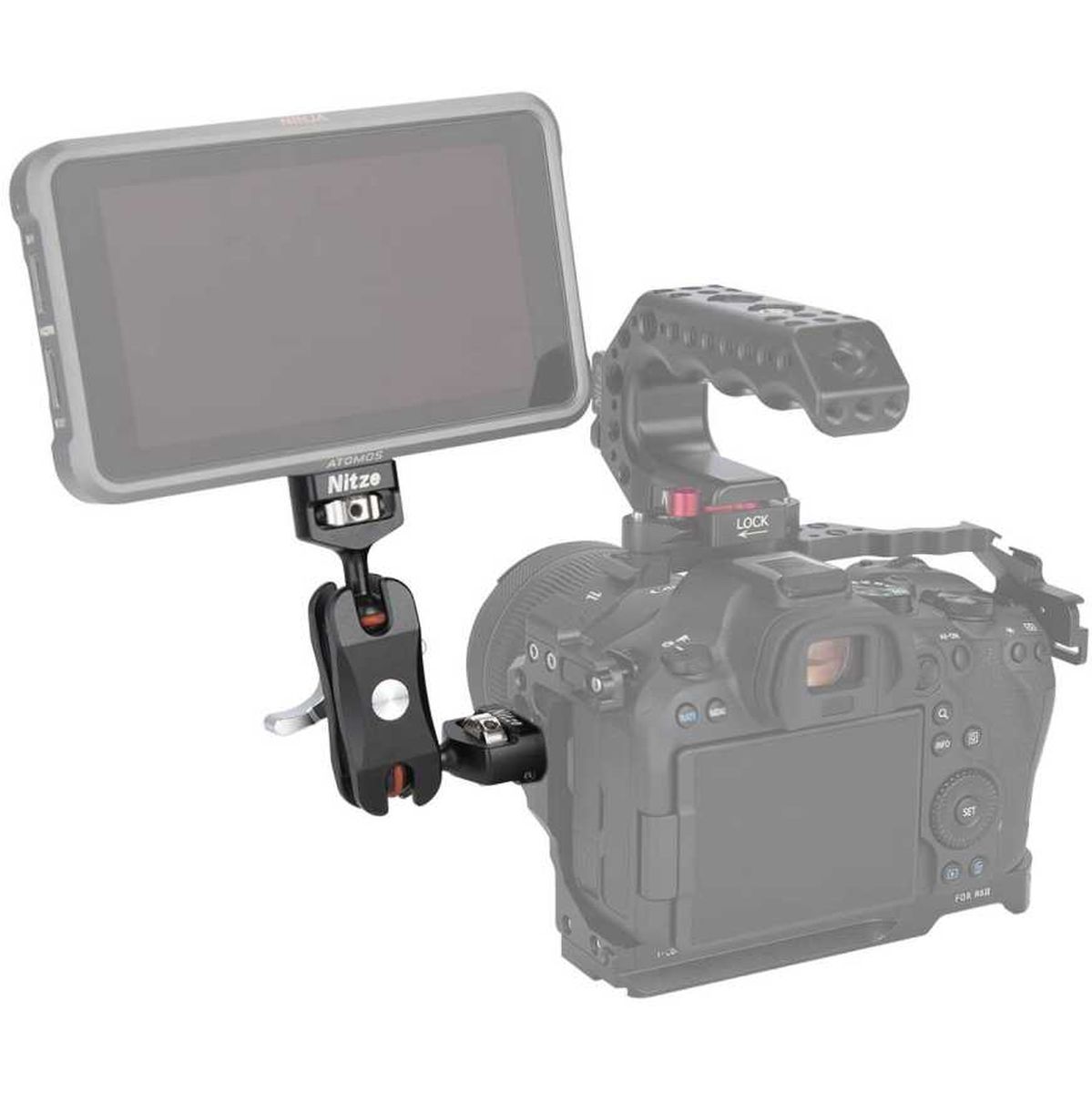 Nitze Camera Magic Arm 1/4" to 1/4" Screw with Retractable Locating Pins (N50-G1) - immagine 5