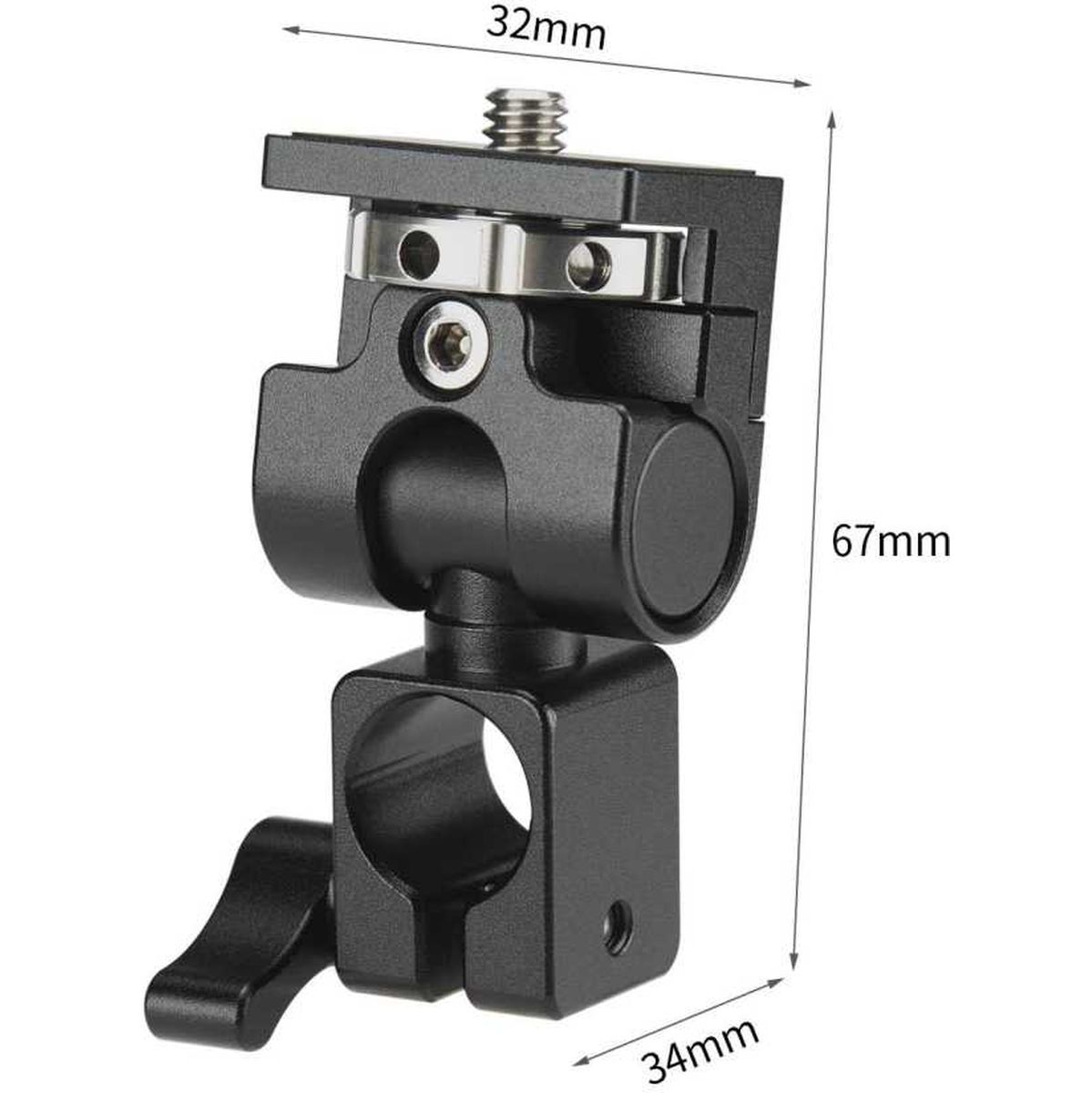 Nitze Field Monitor Mount + Tilt - Nato To 1/4 (N54-F5) - Image 3