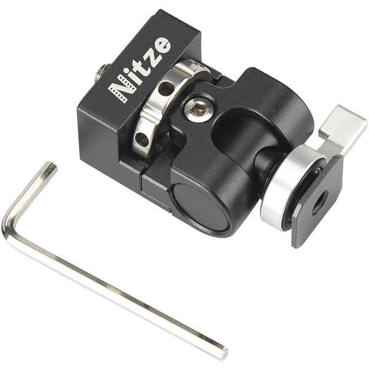 Nitze Elf Series Monitor Holder (QR Cold Shoe to 1/4"-20 Screw with ARRI Locating Pins) - N54-G1 - Image 2