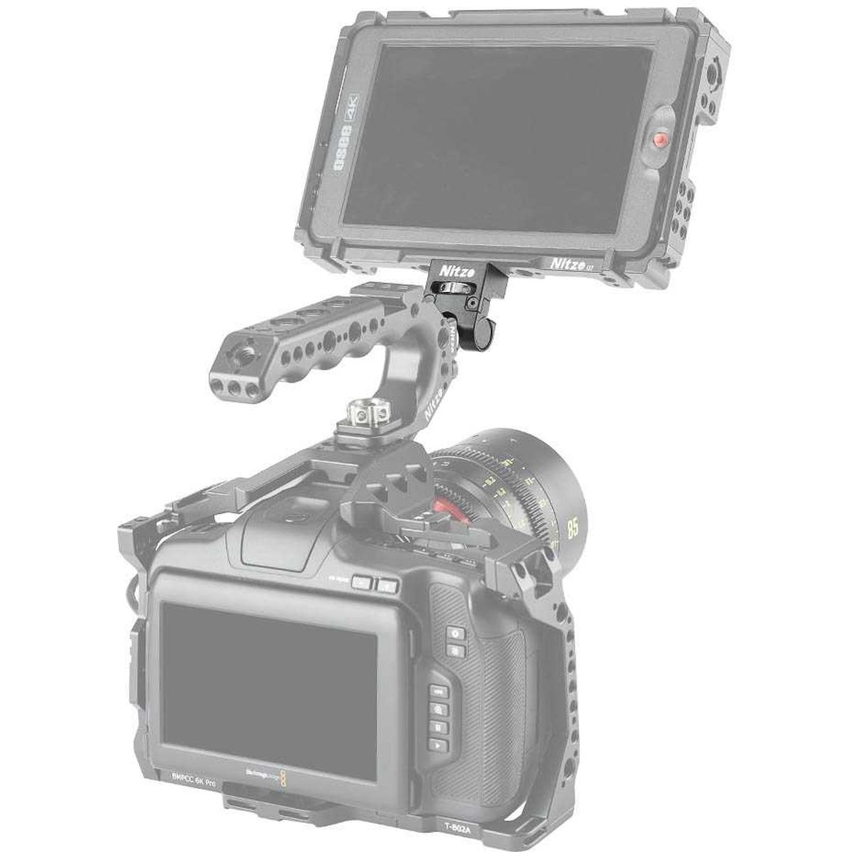 Nitze Elf Series Monitor Holder (QR Cold Shoe to 1/4"-20 Screw with ARRI Locating Pins) - N54-G1 - Image 5