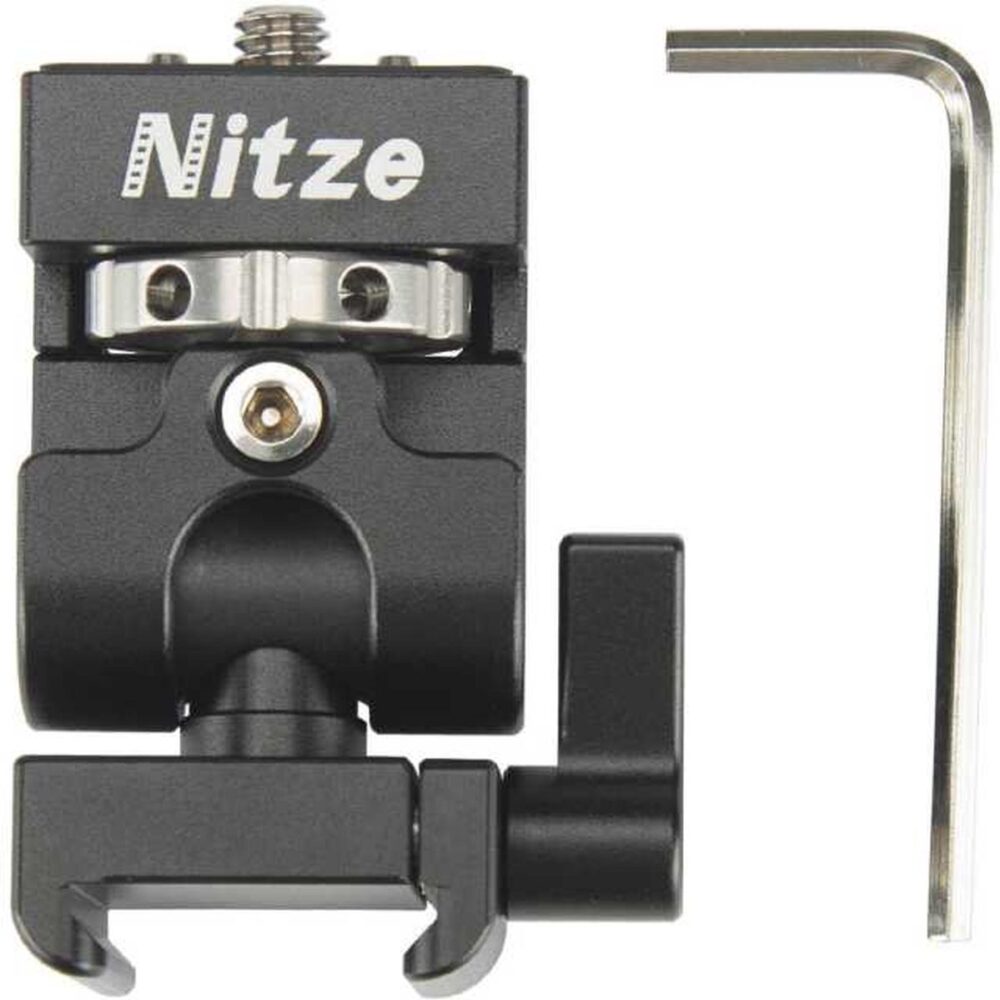 Alternative view of Nitze Elf Series Monitor Holder (NATO Clamp to 1/4"-20 Screw with ARRI Locating Pins) - N54-G2