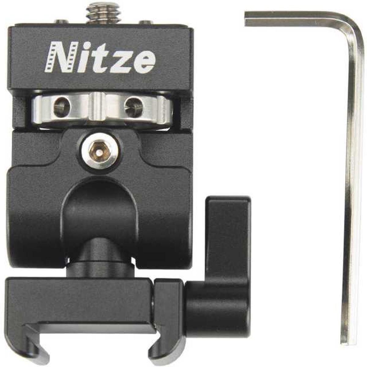Nitze Elf Series Monitor Holder (NATO Clamp to 1/4"-20 Screw with ARRI Locating Pins) - N54-G2 - Image 2