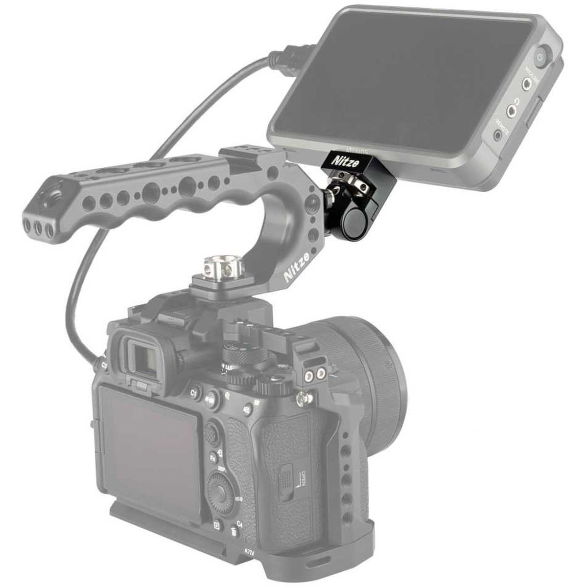 Nitze Monitor Holder + Tilt Adjustable Low Profile Monitor Holder - Nato To 1/4 (N54-G3) - Image 5