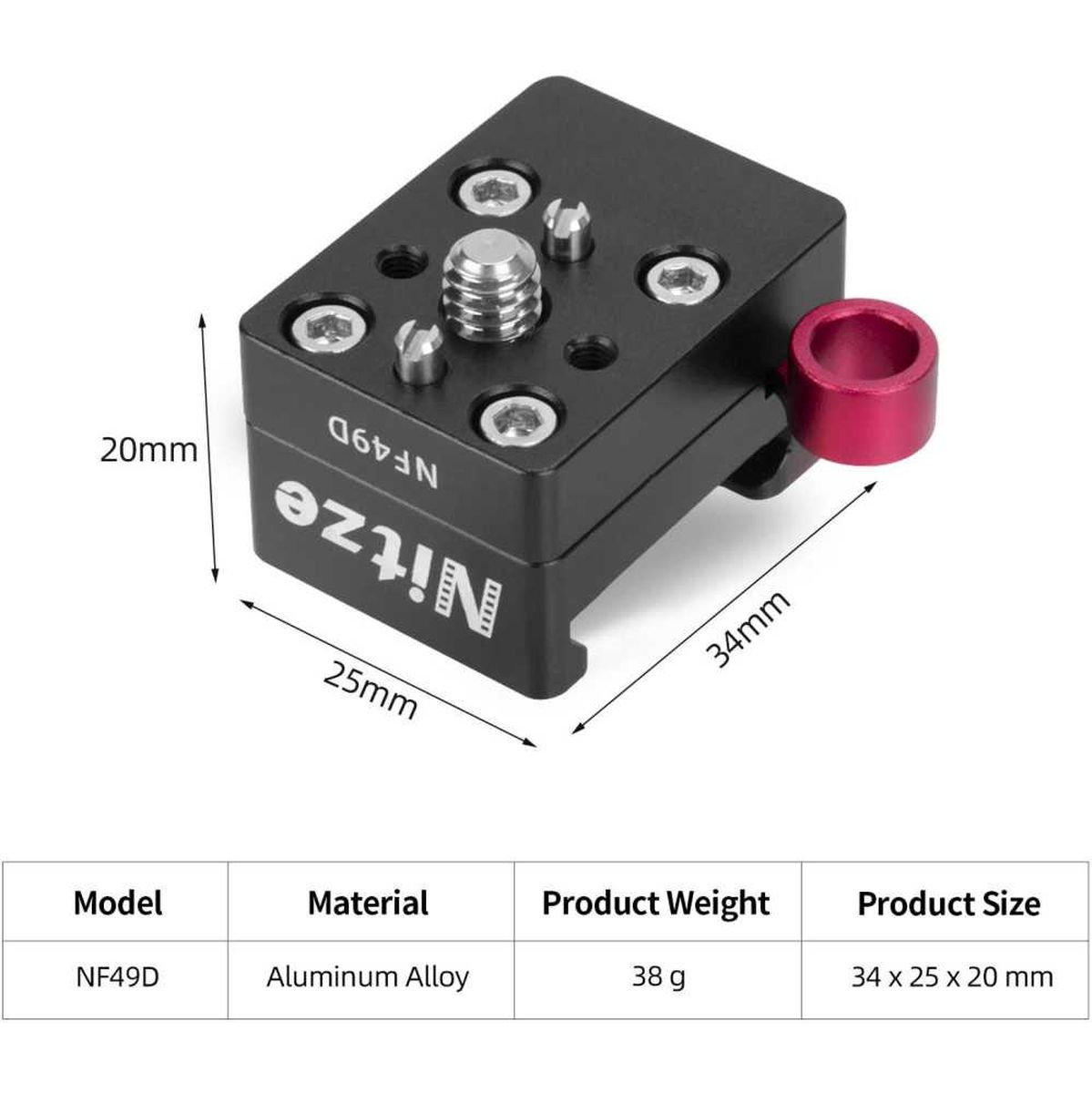Nitze NATO Clamp with 1/4" EN ARRI Locating Pins – Bild 5